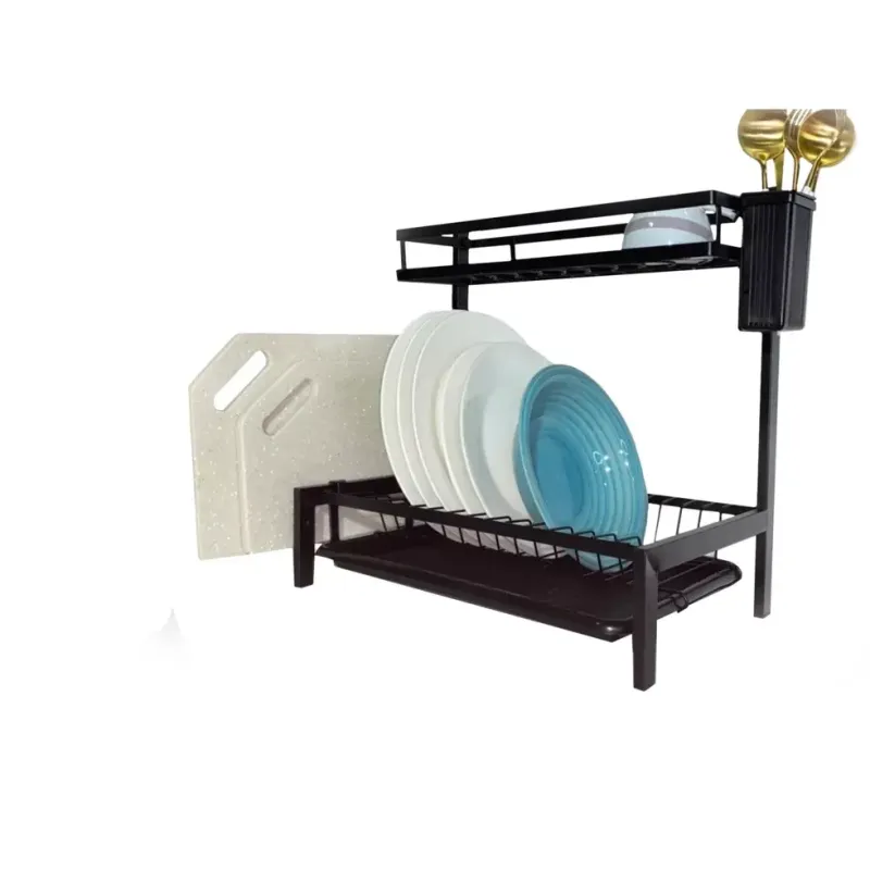 Стильна чорна полиця для страв 2 вибуху переклад MJ-4014