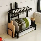 Стильна чорна полиця для страв 2 вибуху переклад MJ-4014