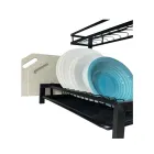 Стильна чорна полиця для страв 2 вибуху переклад MJ-4014