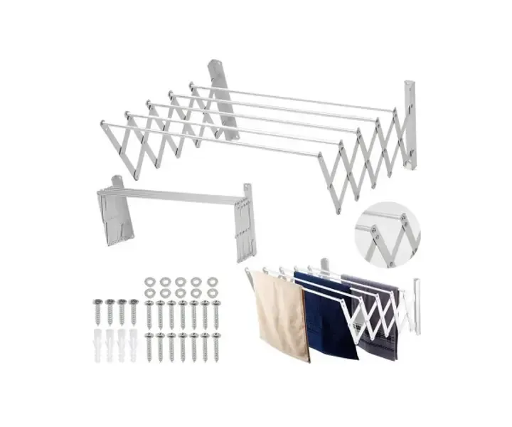 Сушарка для одягу настінна розсувна SKLM-4 (100*70*26.5)