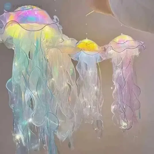 Декор, що світиться Медуза на батарейках Jellyfish lamp AND HA-113