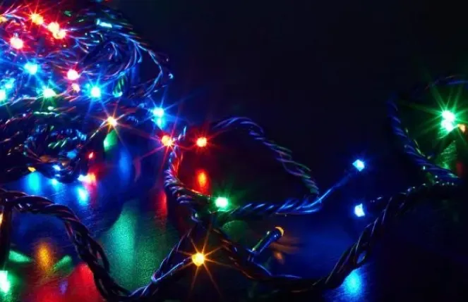 Світлодіодна Гірлянда нитка 301 led RGB різнокольорова (чорний провід)