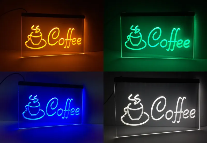 Світлодіодна вивіска Кава Cofe