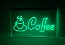 Світлодіодна вивіска Кава Cofe
