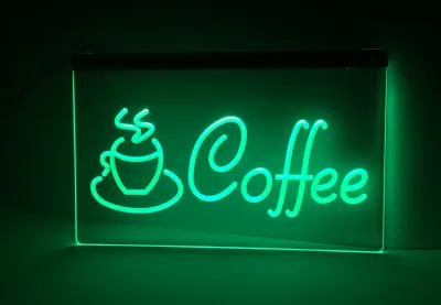 Світлодіодна вивіска Кава Cofe