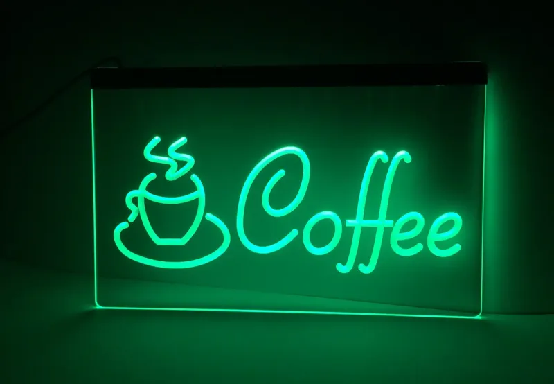 Світлодіодна вивіска Кава Cofe