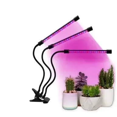 Світлодіодна фітолампа Grow Light для вирощування рослин, розсади Повний спектр 3 голови