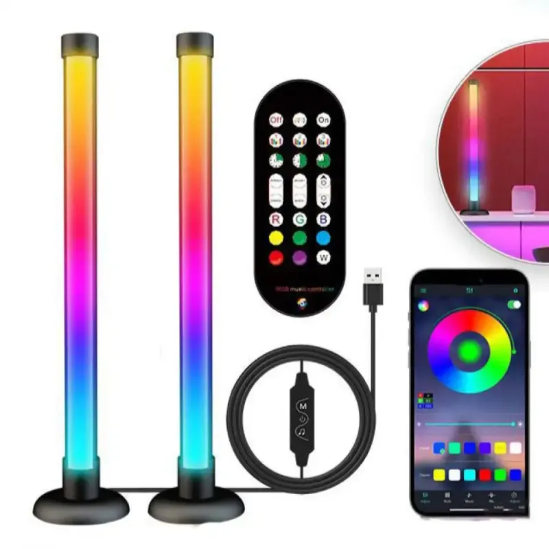 Світлодіодні панелі 44см 2шт RGB з APP Smart від USB та пультом