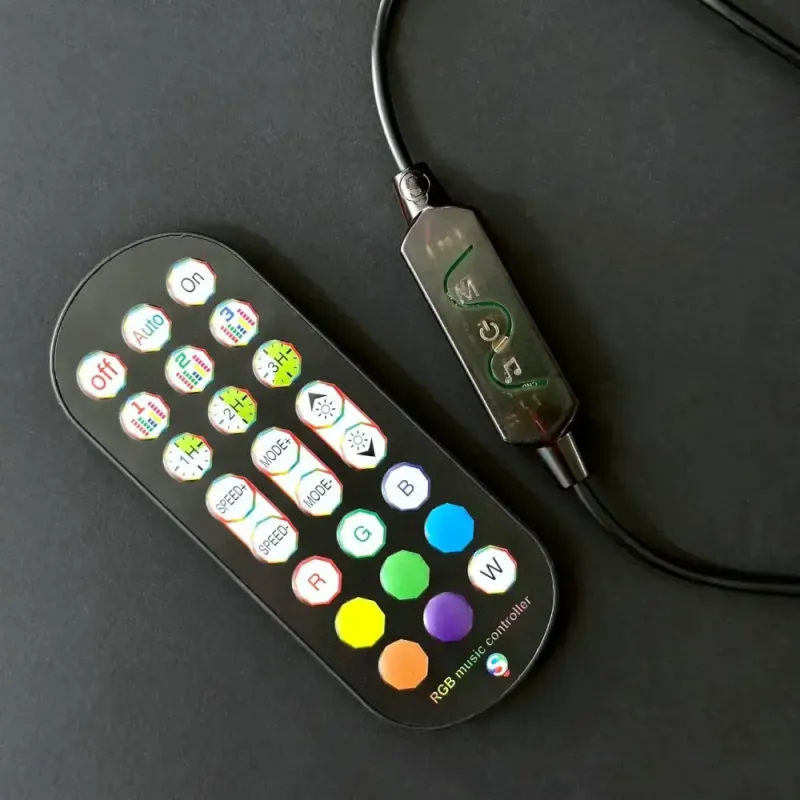 Світлодіодні панелі 44см 2шт RGB з APP Smart від USB та пультом