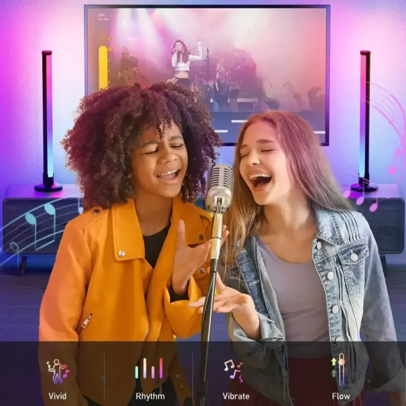 Світлодіодні панелі 44см 2шт RGB з APP Smart від USB та пультом