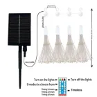 Світлодіодні кульові лампи Solar Starburst, світлодіодні  вогні з дистанційним керуванням, 8 режимами Теплий білий