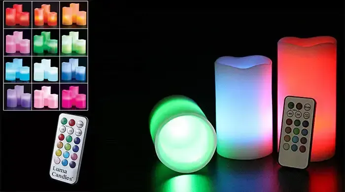 Світлодіодні свічки з пультом керування Luma Candles Люма Кендлес (electronic candle)