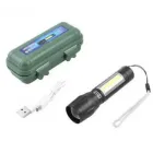 Світлодіодний ліхтарик Bailong Police COB USB BL-511 BL-515 BL-513 у пластиковому чохлі