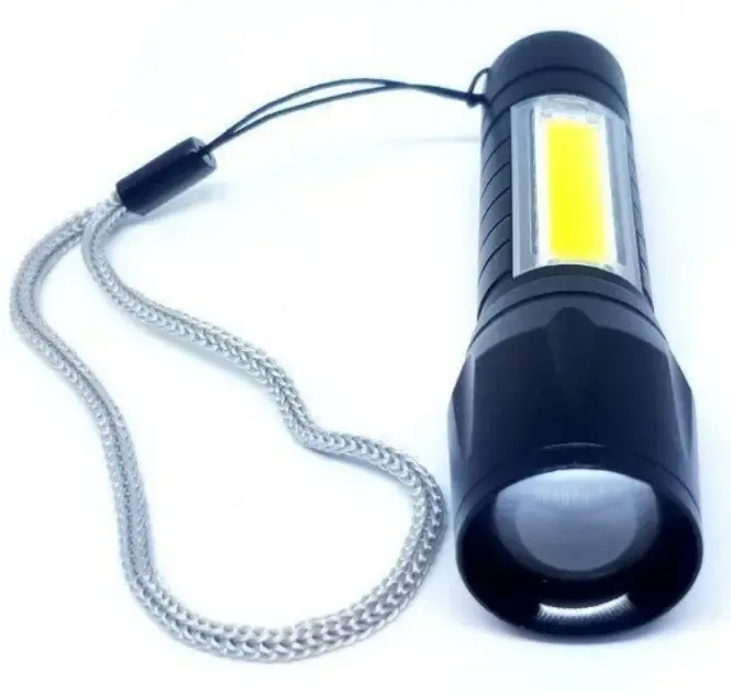 Світлодіодний ліхтарик Bailong Police COB USB BL-511 BL-515 BL-513 у пластиковому чохлі