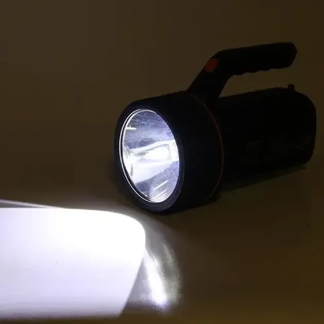 Світлодіодний ліхтарик на акумуляторі Gold Silver GS-2670 з бічною панеллю, функція павербанк USB