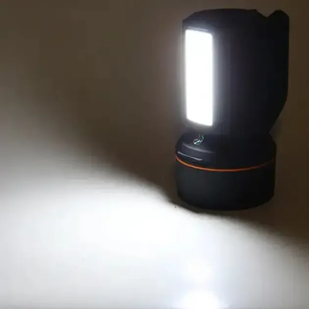 Світлодіодний ліхтарик на акумуляторі Gold Silver GS-2670 з бічною панеллю, функція павербанк USB