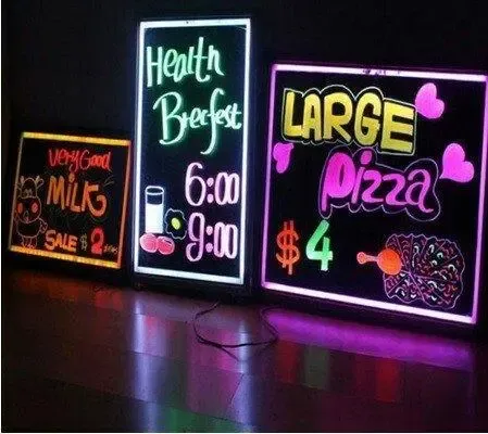 Борд, що світиться, LED дошка FLUORECENT BOARD 40*60 c фломастером і серветкою