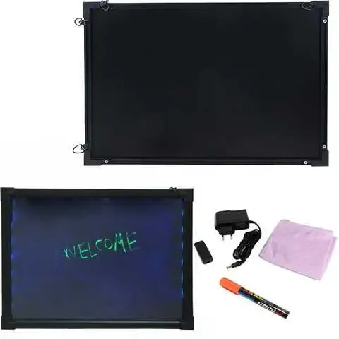 Борд, що світиться, LED дошка FLUORECENT BOARD 40*60 c фломастером і серветкою