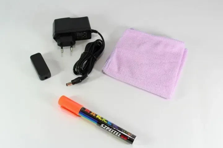 Борд, що світиться. LED дошка FLUORECENT BOARD 50*70 з фломастером та серветкою