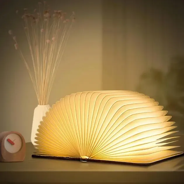 Світильник-книга, нічник книжка VHG Foldable Book Lamp Brown