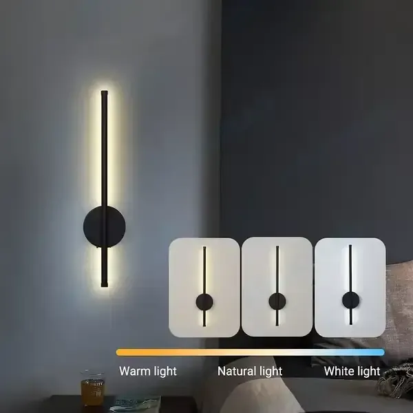 Світильник настінний 60 см Strip light HA-125 Чорний