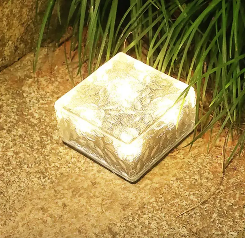Світильник садовий, наземний ліхтарик, вуличний садовий світильник з кубик, IP65, водонепроникний