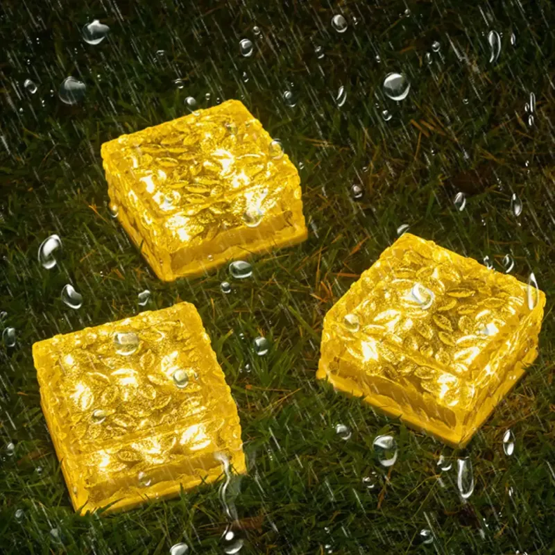 Світильник садовий, наземний ліхтарик, вуличний садовий світильник з кубик, IP65, водонепроникний