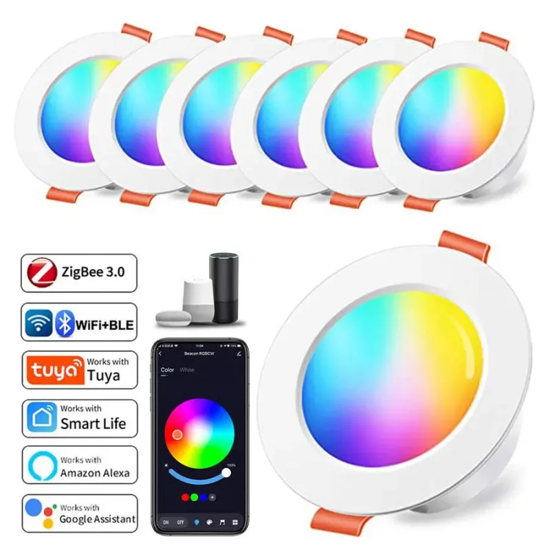 Світильник розумний Tuya Smart LED WiFi вбудований 2700-6500 K 10W