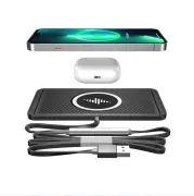Силіконовий килимок в авто зі швидкою бездротовою зарядкою Car Wireless Pad C1 15W
