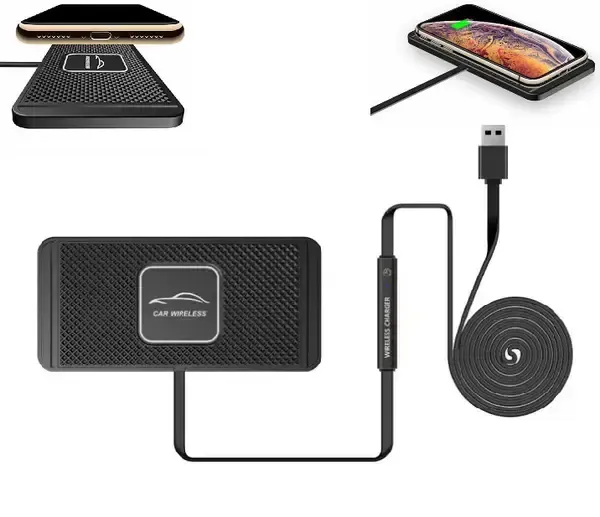Силіконовий килимок в авто зі швидкою бездротовою зарядкою Car Wireless Pad C1 15W