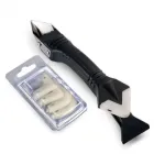 Силіконовий шпатель скребок для герметика та силікону видалення загортання швів SILICON TOWEL SCRAPER набір насадок