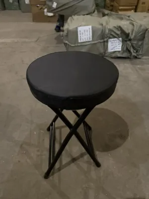 Табурет для кухні складаний м'який 1 шт Чорний