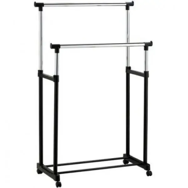 Телескопічна стійка для одягу - Double Pole Clothes Horse