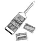 Тертка металева з ручкою 3 насадки 30*7,5см