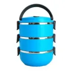 Термо ланч-бокс потрійний "Hengli", три контейнери із щільними кришками