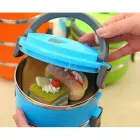 Термо ланч-бокс потрійний "Hengli", три контейнери із щільними кришками