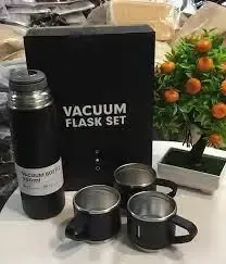 Термос із вакуумною ізоляцією, Подарунковий набір з 3 чашками 500 мл