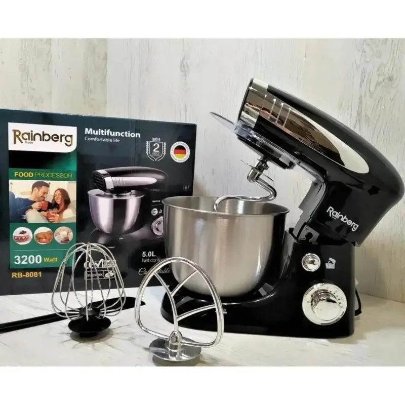 Тістоміс 3200Вт. Rainberg 8081 планетарний комбайн