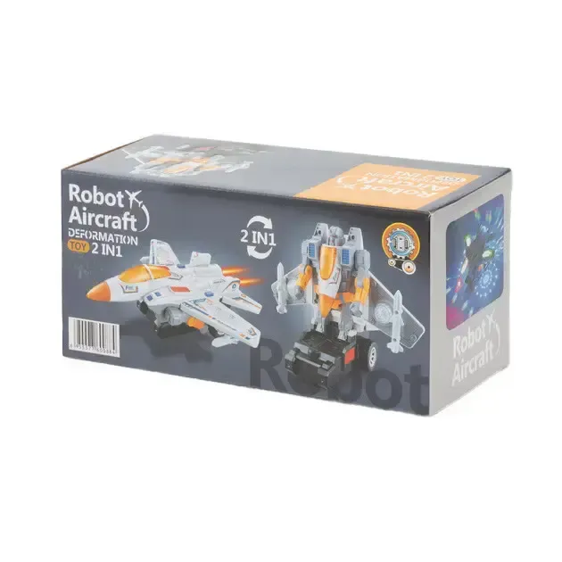 Трансформер YJ388-61 2 в 1, літак та трансформер, світло, звук