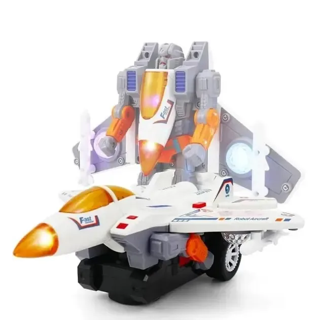 Трансформер YJ388-61 2 в 1, літак та трансформер, світло, звук