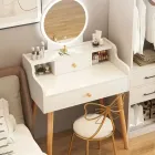 Туалетний столик 126х60х40 см із дзеркалом з LED підсвічуванням та висувним ящиком TT821