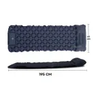 Туристичний надувний матрац Каремат з подушкою з вбудованим насосом 60 см на 190 см. Outdoor Sleeping