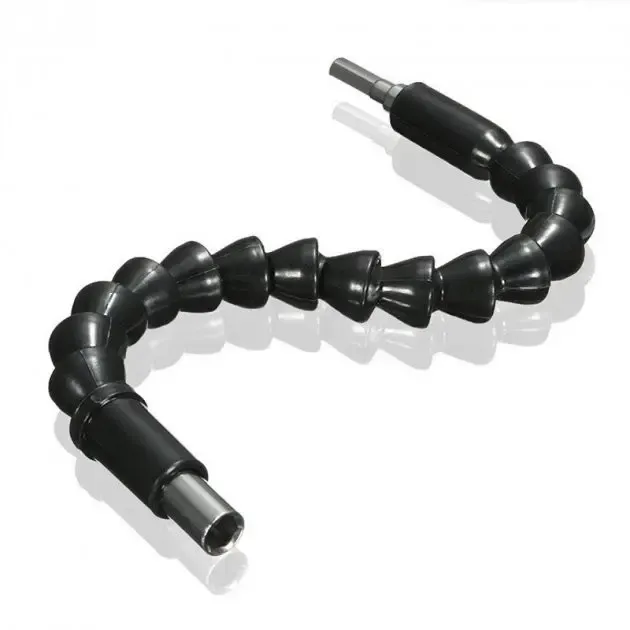 Подовжувач гнучкий для викрутки та дриля Snake Bit 30см чорний