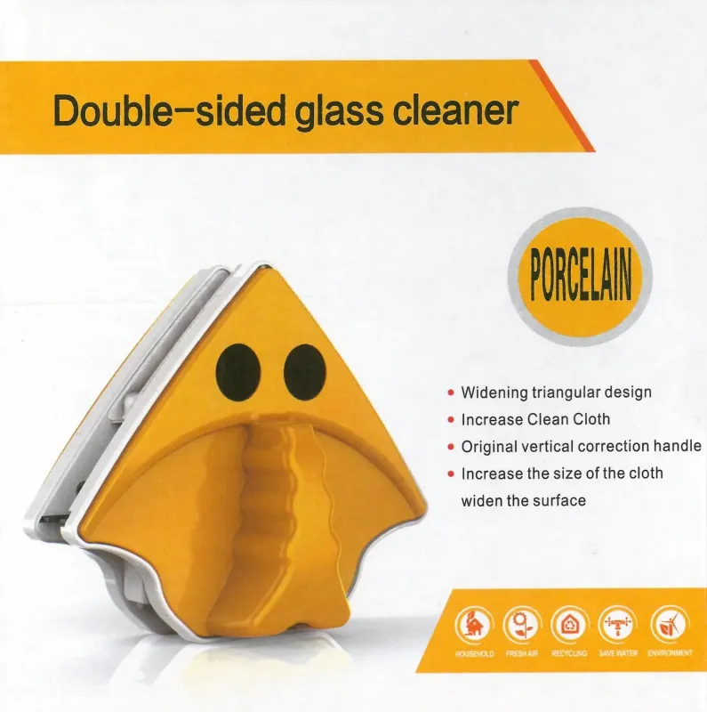 Кутова магнітна щітка для миття вікон скляних дверей OEM з двох боків 3-8мм