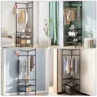 Кутова вішалка в передпокій з підставкою для взуття Corner coat rack