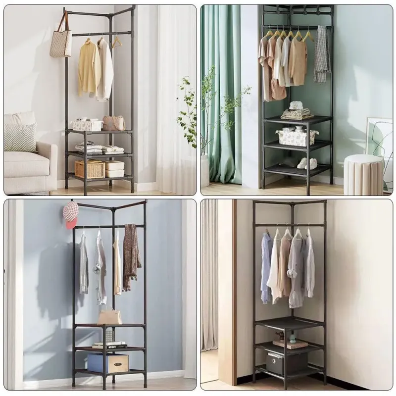 Кутова вішалка в передпокій з підставкою для взуття Corner coat rack