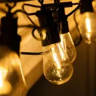 Вулична гірлянда ретро-формату на 10 Led-ламп, довжина 5 метрів, тепле біле освітлення