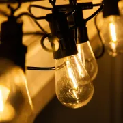 Вулична гірлянда ретро-формату на 10 Led-ламп, довжина 5 метрів, тепле біле освітлення