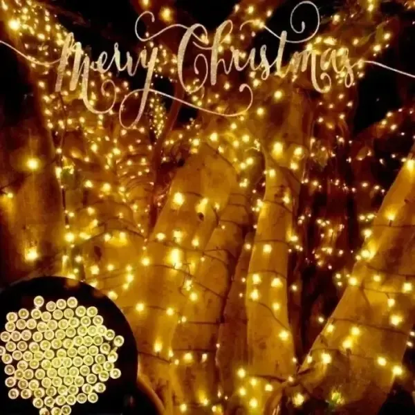 Вулична гірлянда із сонячною панеллю лінза діод SFK-16 Водонепроникні світлодіодні лампи-гірлянда 10м