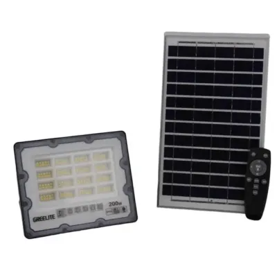 Вуличний ліхтар на стовп потужністю 200 Вт із сонячною панеллю та пультом